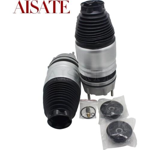 For Audi Q7 VW Touareg Porsche Cayenne Front Air Suspension Spring Sleeve 2011-2016 Pneumatic Air Bellows 7P6616039K 7P6616040B
