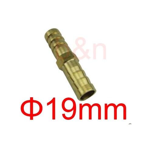 19mm diameter straight 2 way pagoda straight coupling through joint Connector brass Barbed joint copper Barb fitting Hose