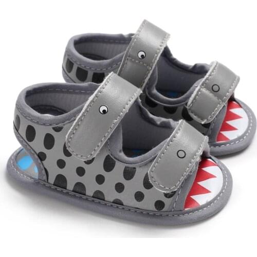 Summer Baby Boys Breathable Anti-Slip Casual Cartoon Shoes Sandals Toddler Soft Soled 0-18M
