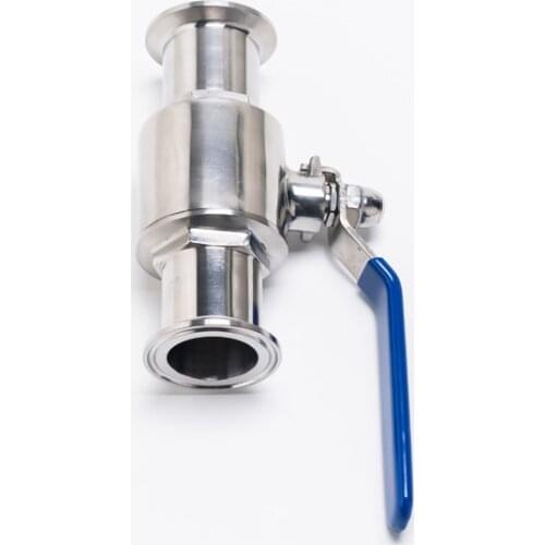 1" 25mm 304 Stainless Steel Sanitary Ball Valve Tri Clamp Ferrule Type For Homebrew Diary Product