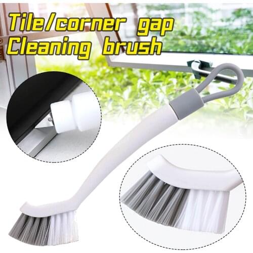 Kitchen Corner Cleaning Brush Stainless Steel Triangular Scraper Sink Tile Line Cleaning Brush Household Toilet Brush Artifact