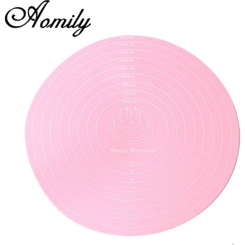 Amoliy Silicone Baking Mat Non Stick Rolling Dough Pad Kneading Mat Pastry Sheet Cake Mat Kitchen Cooking Tool Baking Tools