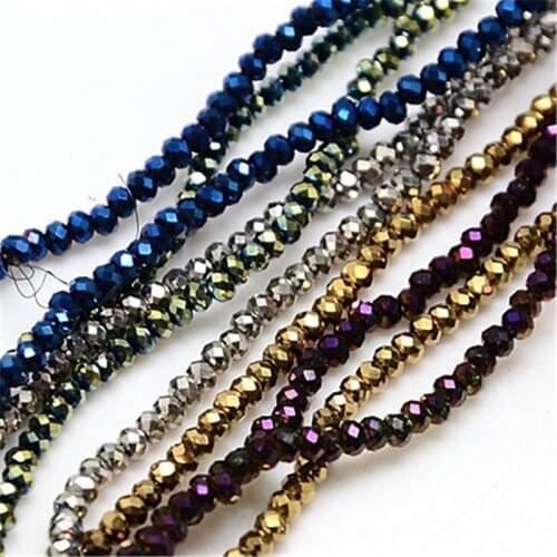 STENYA 4*3mm Bijoux Crystal Czech Beads Rondelle Stone Beading Diy Jewelry Spacer Earring Charms Bracelet Necklace Accessories