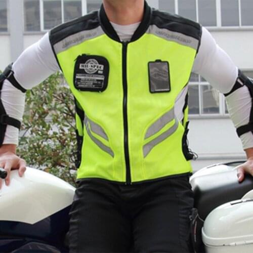 Motocross Reflective Jacket Vest High Visibility Motorcycle Riding Off-Road Bicycle Vest Running Sports Jacket