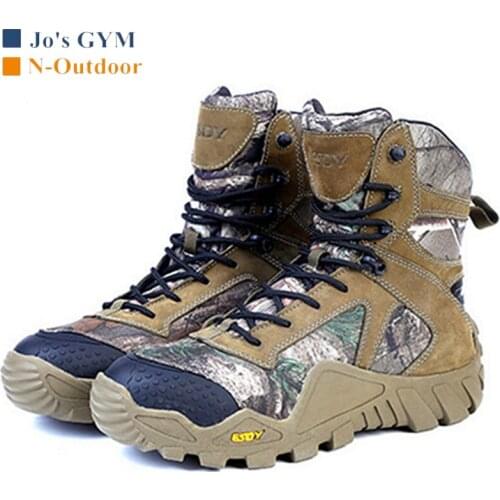 Trekking Tactical Military Combat Boots Men Outdoor Wear-resistant Waterproof Breathable Shoes Climbing Camouflage Hiking Boots
