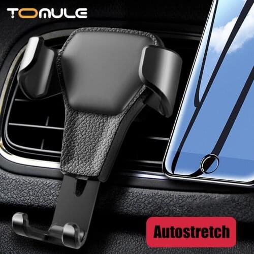 TOMULE Car Mount For Mobile Phone Holder Car Air Vent Clip Stand Cell phone GPS Support Auto For iPhone Huawei Samsung XiaoMi