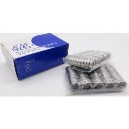 10pcs Japan EZO high speed bearing 6700ZZ 6701ZZ 6702ZZ 10*15*4 12*18*4 15*21*4 mm L-1510ZZ L-1812ZZ L-2115ZZ precision bearings