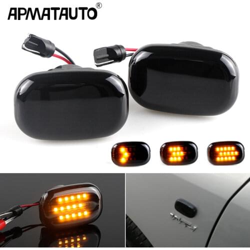 2PC Led Dynamic Side Marker Turn Signal Light For Toyota Corolla E10 11 12 Celica T20 T23 Carina T19 MR 2 W20 30 Starlet EP90 91