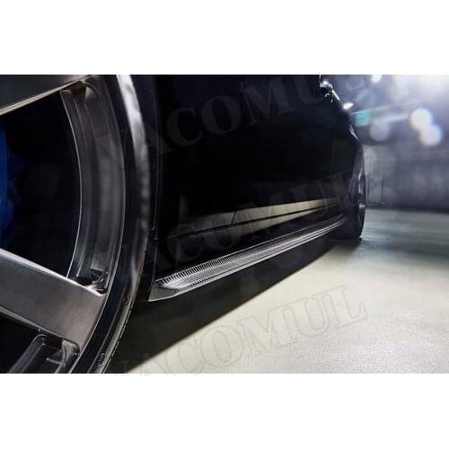 Carbon Fiber Side Skirts Door Aprons For BMW 5 Series F90 M5 G30 M-SPORT 2018 2019 Bumper Guard Car Styling