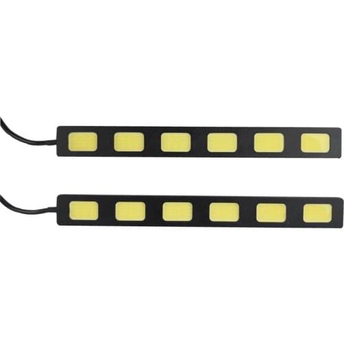 Car Led DRL 17cm Led COB Driving Fog lamp Double Daytime Running lights Auto Waterproof Update Bright Bulb