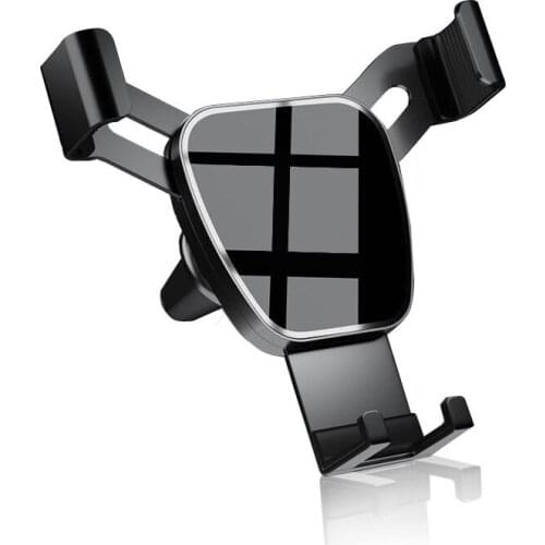 Automobile Mobile Phone Bracket Metal Automobile Air Outlet Gravity Bracket Navigation Mobile Phone Bracket