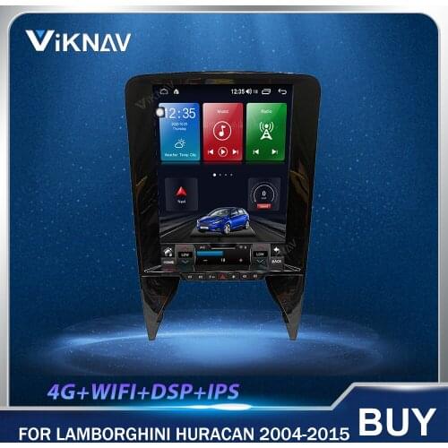 12.1 Inch Android Vertical Screen Car Radio GPS Navi Heat Unit for Lamborghini Huracan 2004-2015 Car Multimedia Player Stereo