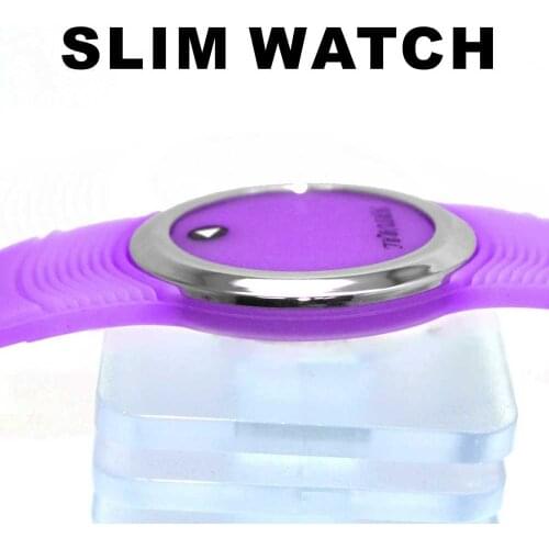 LED NATURAL Brand Slim Watches DW418 Ten Color Choose Silicone Band Men Women Digital Watch White red orange yellow blue green