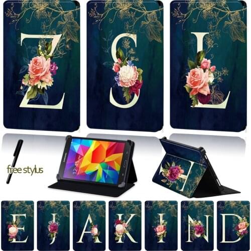 PU Leather Tablet Case for Samsung Galaxy Tab 4/Tab 3/Tab 2/Tab 10.1/Tab 10.1 LTE Universal Flip Four Corner Folding Cover Case