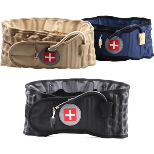 Back Decompression Waist Belt Back Massager Back Pain Relief Lumbar Inflatable Traction Belt Air Waist Support Brace