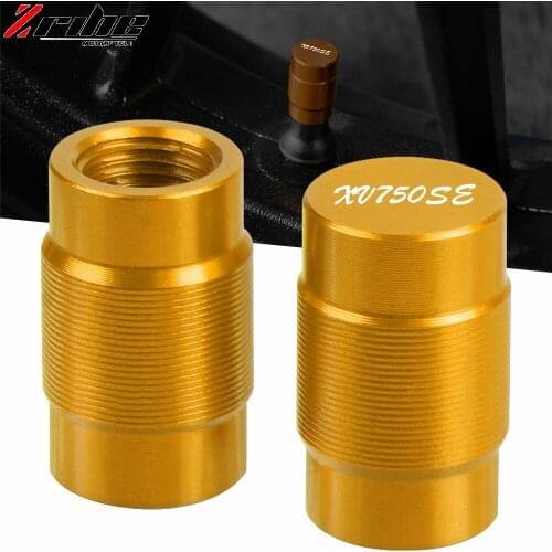 Motorcycle CNC Aluminum Accessorie Wheel Tire Valve Stem Caps CNC Airtight Covers For Yamaha XV750SE 1981-1990 1989 1988 1987