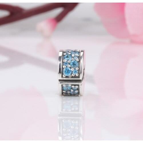 Positioning Buckle S925 Sterling Silver Flashing Elegant Fixed Clip Fit Original Bracelet Pendant DIY Jewelry Charms Gift