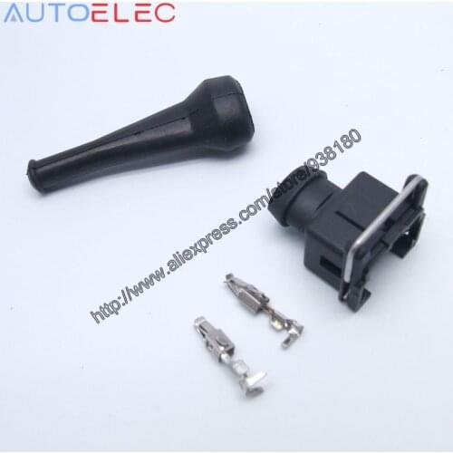 EV1 927 374-3 2Pin EFI Fuel Injector Connector Waterproof Electrical Wire Connector Plug 1jz ev6 ev14 for Bosch AMP Tyco TE