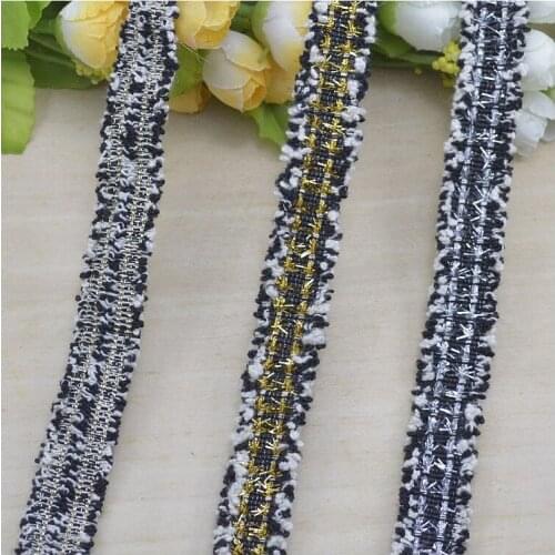 Free Shipping High Quality Curve Braid Lace Trim Korean Gold Silver Thread Woven Sewing Lace Ribbon Braided 1.8cm-2cm Wide