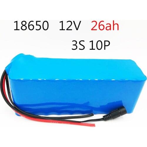 Laudation 12V 26AH Rechargeable Battery DC 12.6V 18650 Li-ion Battery 26AH Hunting Xenon Fishing Lamp Outdoor Light Source