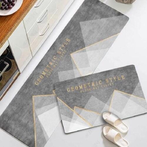 Tableware Pattern Kitchen Floor Mats Home Anti-slip Bath Doormat Entrance Door Floormat Living Room Sofa Decor Long Rug