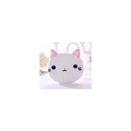 Soft Plush Cartoon Animal Womens Coin Purse Mini Cute Oval Zipper Children Girls Coin Purse Card Case USB Cable Case Key Case