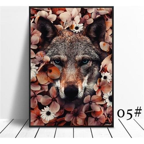 Animal Flower Lion Tiger Elephant Elk Orangutan DIY 11CT Cross Stitch Embroidery Kits Craft Needlework Set Printed Sale