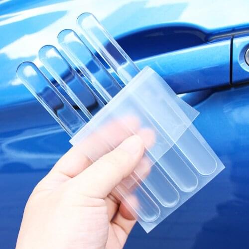Car Door Handle Sticker Transparent Protector for Renault Kadjar Megane Koleos QM5 QM6 Talisman Captur Espace Clio