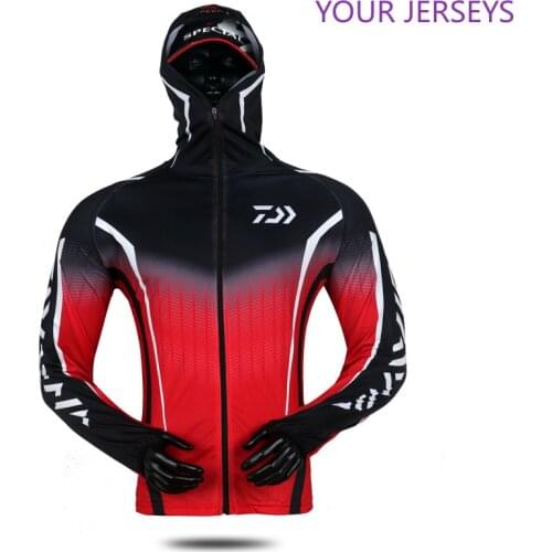 2022 New Daiwa Spring Summer Long Sleeves Fishing Jacket Sun Protection Shirt Clothes Outdoor Running Pesca DAIWA Pesca Camiseta