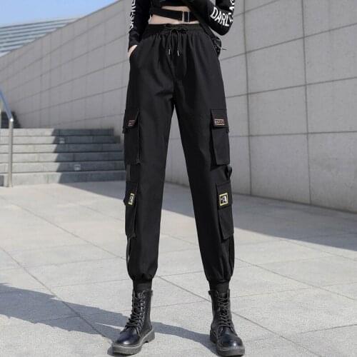 New Sport Running Leggings Womens Autumn Black Overalls Girls Loose Slim Breathable Casual Pants Sportswear Trend