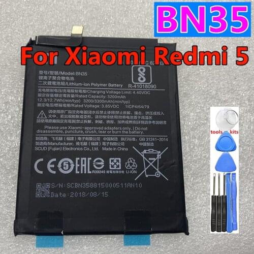 NEW Original BN35 3300mAh Battery For Xiaomi Redmi 5 5.7" Batteries
