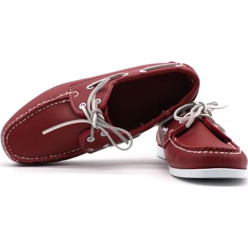 Zapatos náuticos de cuero verde militar para hombre, mocasines con cordones, enredaderas planas a la moda, mocasines informales