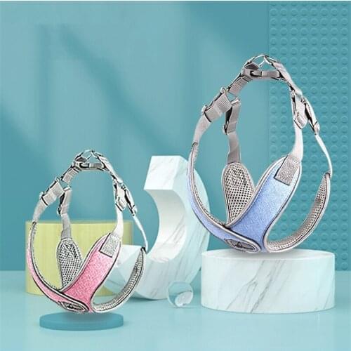 Adjustable Reflective Small Medium Dog Harness And Leash Set Pet Puppies Cat Vest Harness Dog Soft Breathable Mesh Vest No Pull