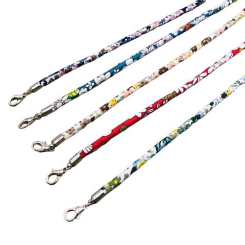 Colorful Flower Face Mask Lanyard Handy Convenient Holder Rope Anti-lost Anti-drop Mask Hanging Neck Rope Halter Ropes glasses