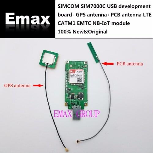 SIMCOM SIM7000C USB development board+GPS antenna+PCB antenna 100% New&Original LTE CATM1 EMTC NBIoT module