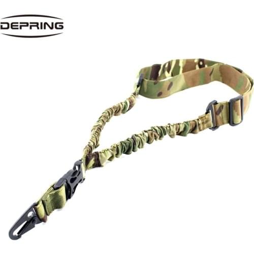 Tactical Single Point Bungee Rifle Gun Sling with QD Buckle 1000D Nylon