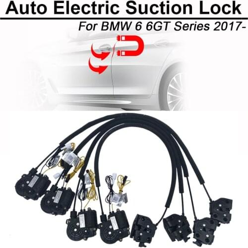 Smart Auto Electric Suction Door Lock for BMW 6 6GT Series 2017- Automatic Soft Close Door Super Silence Car Vehicle Door