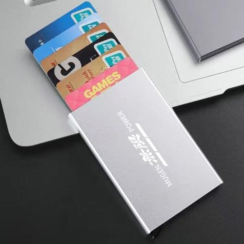 Smart Wallet Automatically Metal Bank Credit Card Holder Thin ID Card For Mugen Power Honda Civic Accord CRV Hrv Jazz