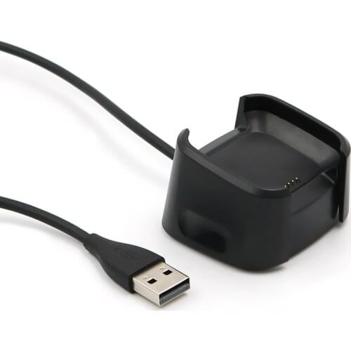 USB Charger For Smart Watch Accessories Charging Cradle Dock USB Data Cable Base Desktop Charger For Fitbit Versa Lite Watch