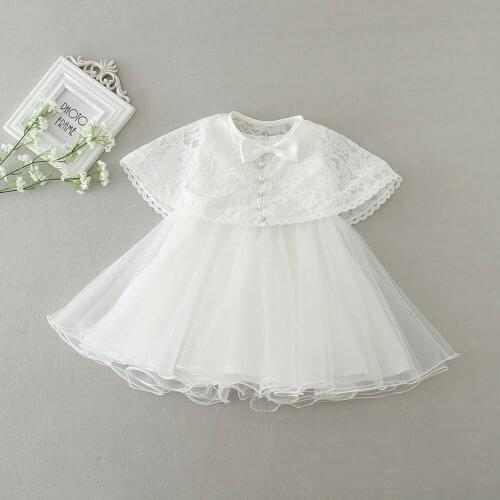 First Birthday Girl Party Baby Dresses Clothes Newborn Baptism Frocks Wedding Party Gown
