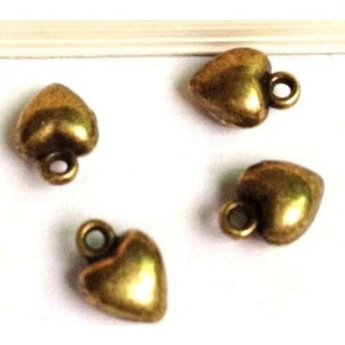 Heart Charms Alloy Punk Pendant Vintage Bronze For Jewelry Fashion Making Findings Bracelets Handmade Crafts Gift Accessories