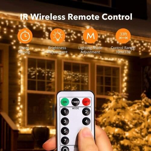 USB LED Light String 10M 5M 2M DIY Waterproof LED Fairy String Lights with Remote Control for Christmas Parties Garden Home Deco