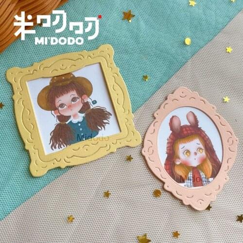 2 Size Photo Frame Metal Cutting Dies 2021 for DIY Scrapbooking Paper Cards Making Decorative Crafts Midodo New Design Die Cut