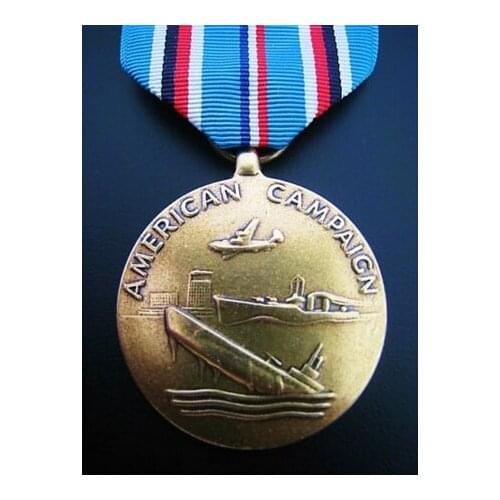 High quality custom WW2 U.S CAMPAIGN MEDAL NAVY AIR FORCE cheap custom made antique gold souvenir medallion