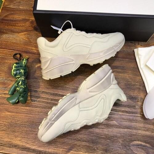 Women Shoes Platform Vintage Trainer Sneaker Lace Up Ins Hot Dirty White Chunky Dad Shoes 2019 Autumn Scarpe Donna