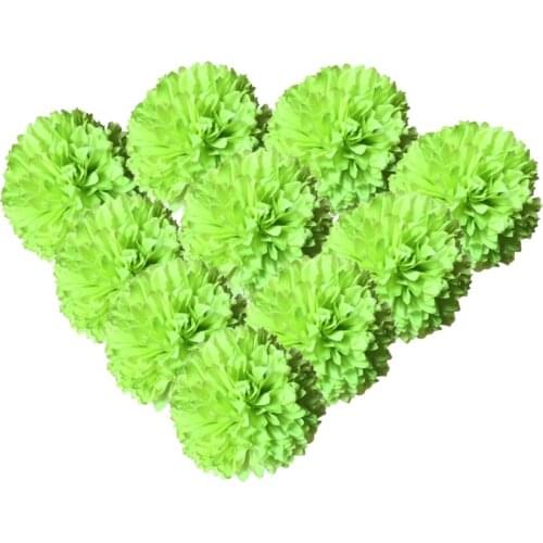 Silk Fake Flowers Bridal Hand Bouquet Artificial Carnation Colorful Craft Simple Pastoral Style With Stems Wedding Decoration