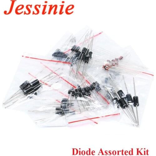 1 lot 1N4148 1N4007 1N5819 1N5399 1N5408 1N5822 FR107 FR207 Diode Assorted Kit Electronic Components Package