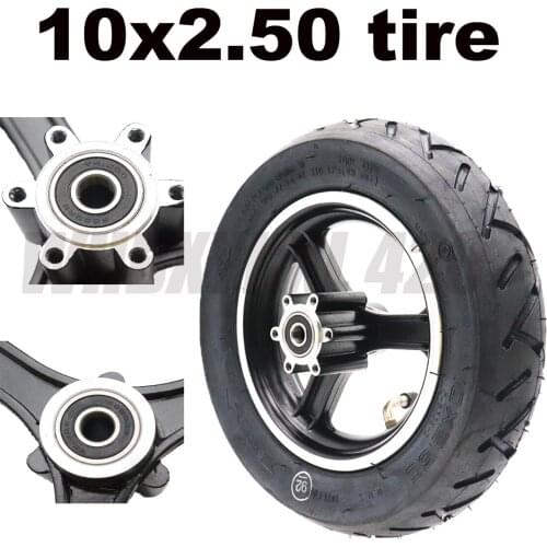 10x2.50 CST wheel Tyre 10 Inch 10*2.50 Inner Tube Outer Tire with Alloy hub for Electric Scooter Accessories