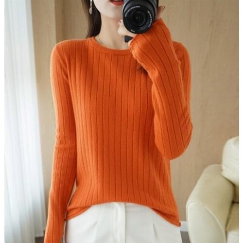 2021 woman winter 100% Cashmere sweaters knitted Pullovers jumper Warm Female O-neck blouse blue long sleeve clothing