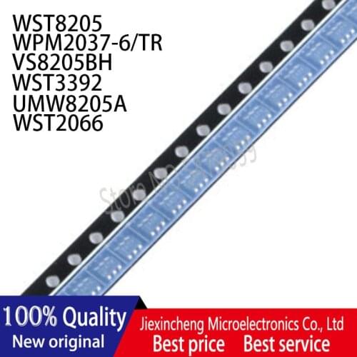 50PCS WST8205 8205 WPM2037-6/TR 2037 VS8205BH VS17 VS WST3392 UMW8205A 8205A WST2066 2066 SOT23-6 New original